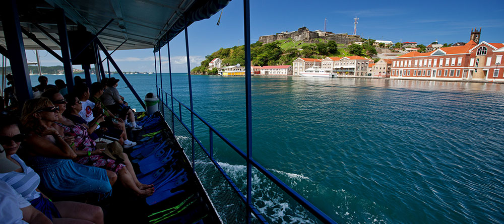 Boat tour off Grenada coast