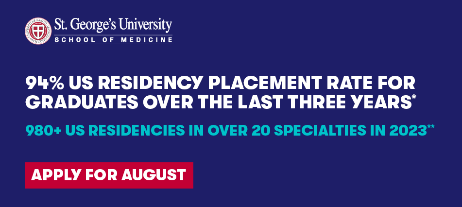94% US residency placement rate for graduates over the last three years
