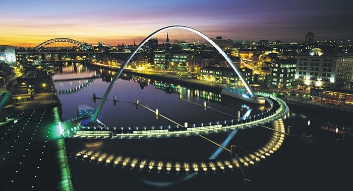 Millenium Bridge near Northumbria University