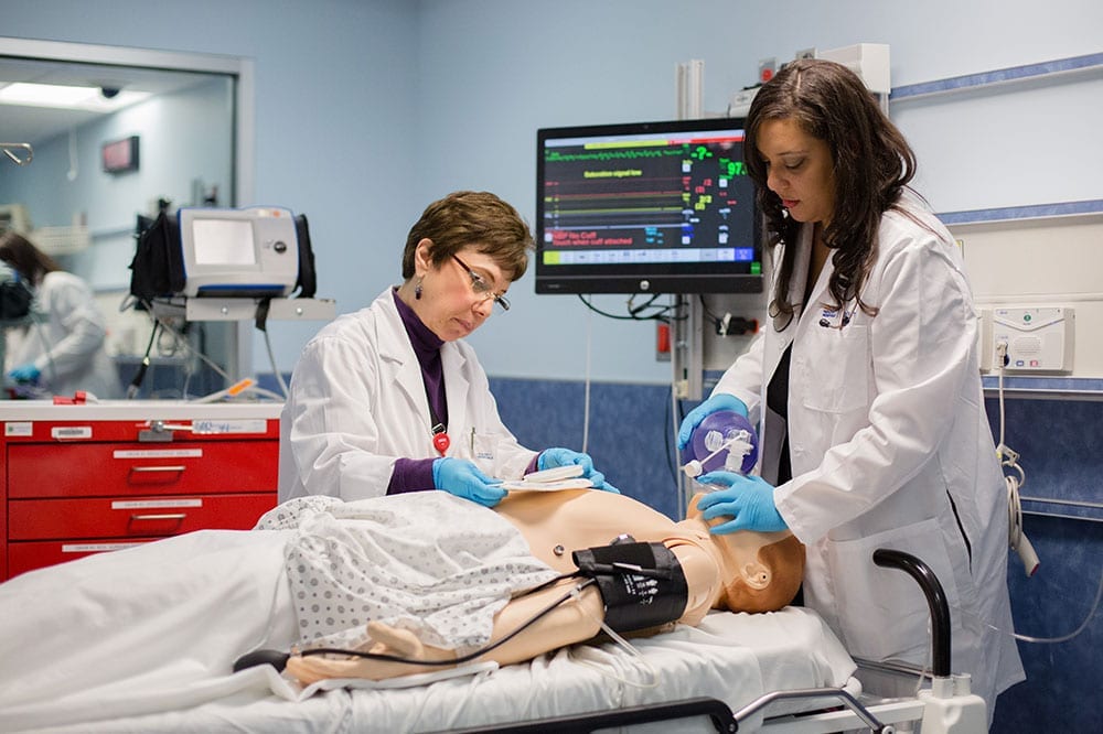 CityDoctors scholarship student Kandace LaMonica, photographed on clinical rotations at H+H Elmhurst Hospital.