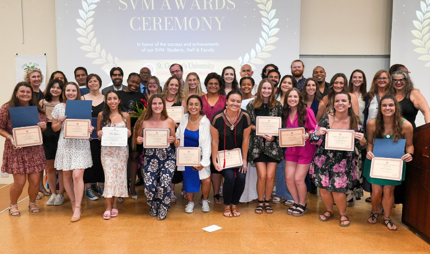 SVM students and faculty celebrate their achievements at the SVM Spring 2024 Term Awards News