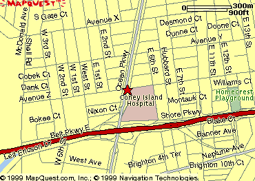 Coney Island Hospital map