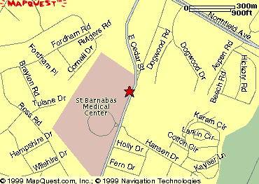 Saint Barnabas Medical Center map
