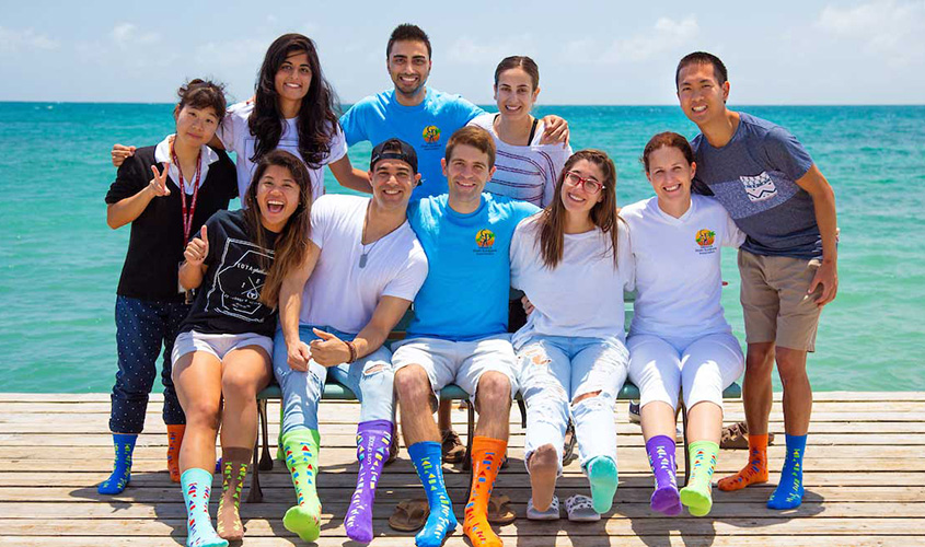 Students on the beach News