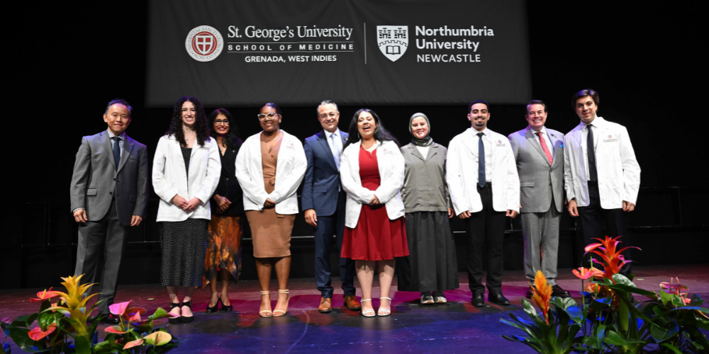 SOM students at the Fall 2025 Northumbria University White Coat Ceremony News