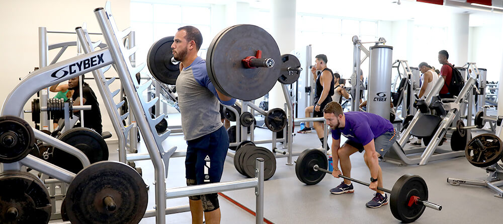 Students in SGU gym
